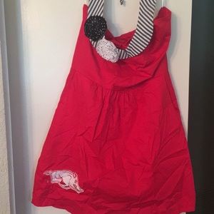 Adorable Razorback game day dress.